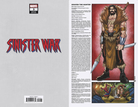 Sinister War #3 Baldeon Handbook Variant Cover