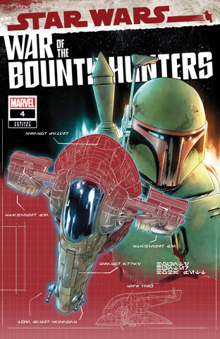 Star Wars War of the Bounty Hunters #4 Blueprint Variant Cover