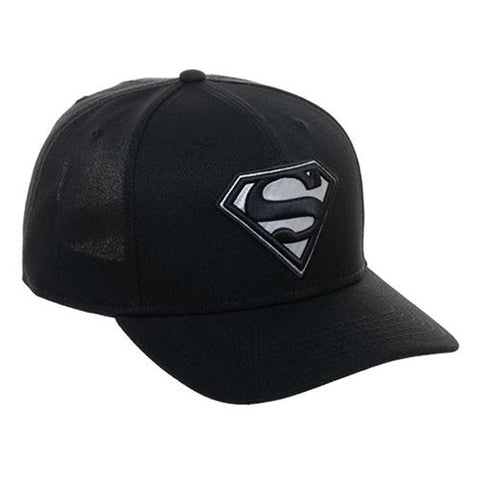Bioworld Superman Carbon Fiber Pre-Curved Snapback Hat