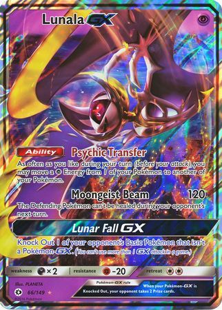 Lunala GX (Sun & Moon) (66/149) [Jumbo Cards]