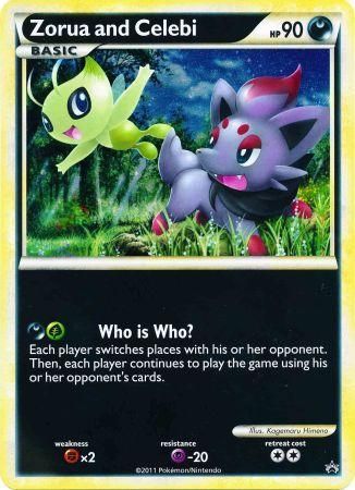 Zorua and Celebi (Miscellaneous Promotional cards) [Jumbo Cards]